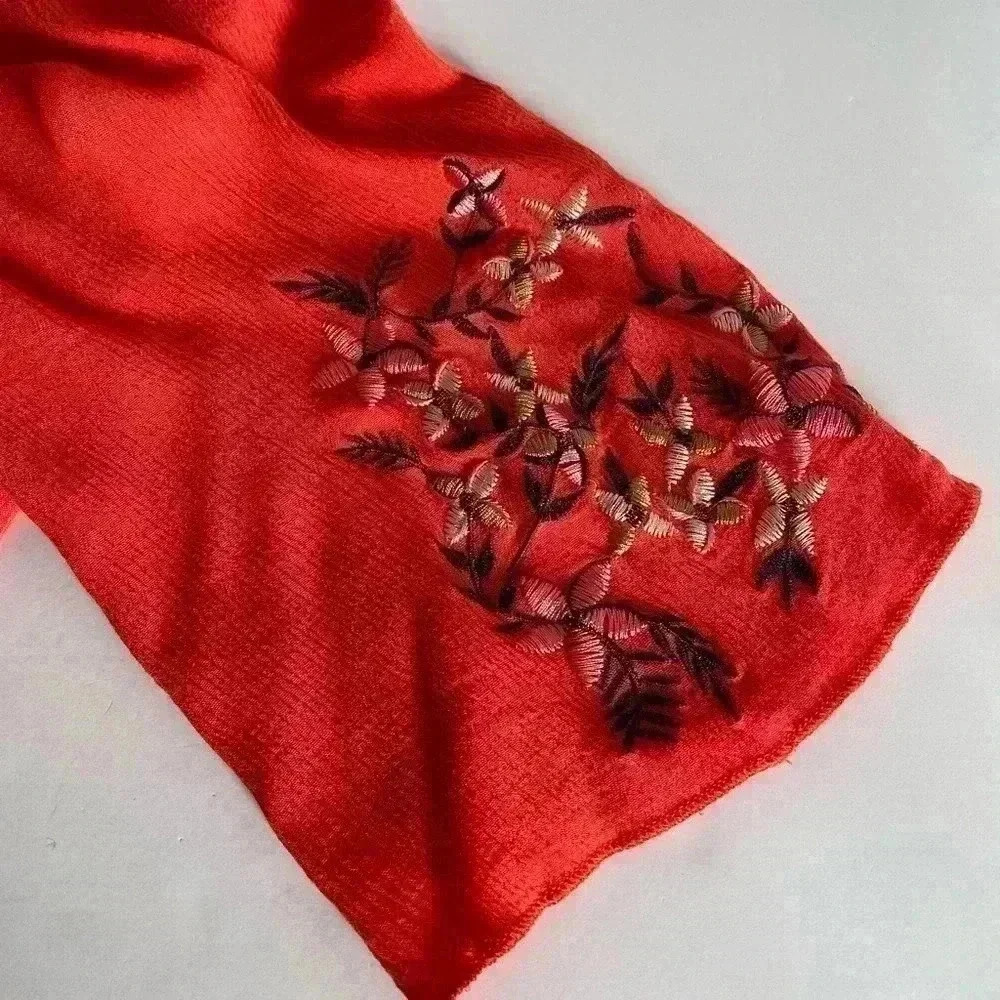 Rebellion Orange Dress with Embroidery Front - Picture 5 of 10